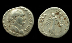 Vespasian, Denarius, Victory reverse, Judaea Capta Series!